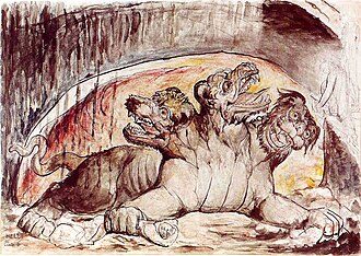 Depiction of Cerberus