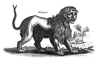 Depiction of Manticore