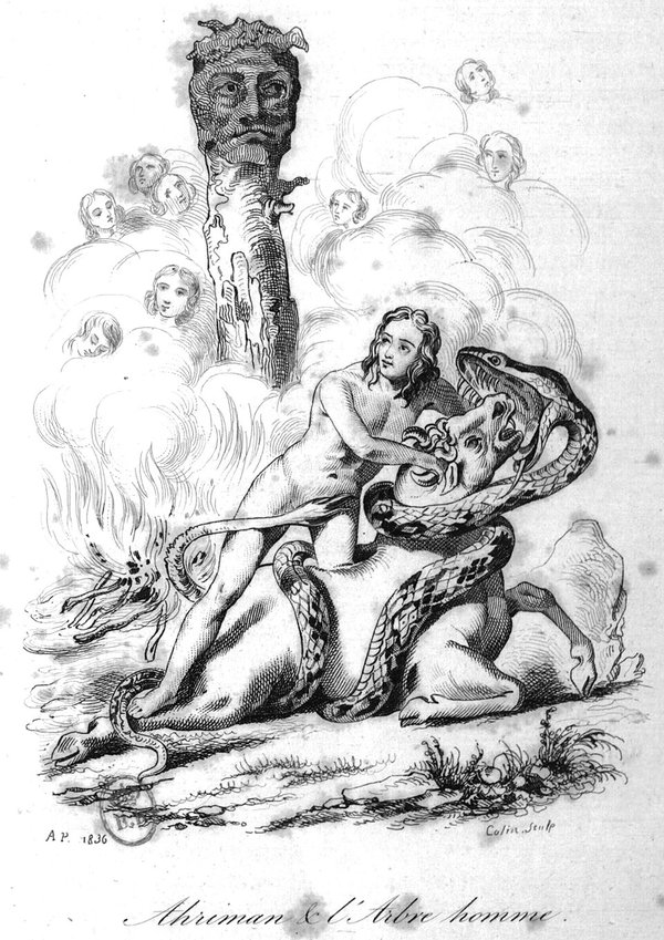 Depiction of Angra Mainyu