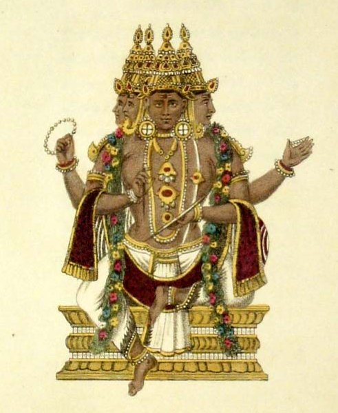 Depiction of Brahmā