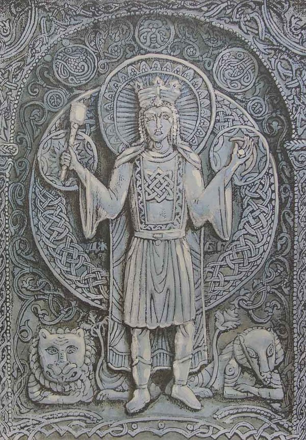 Depiction of Dazhbog