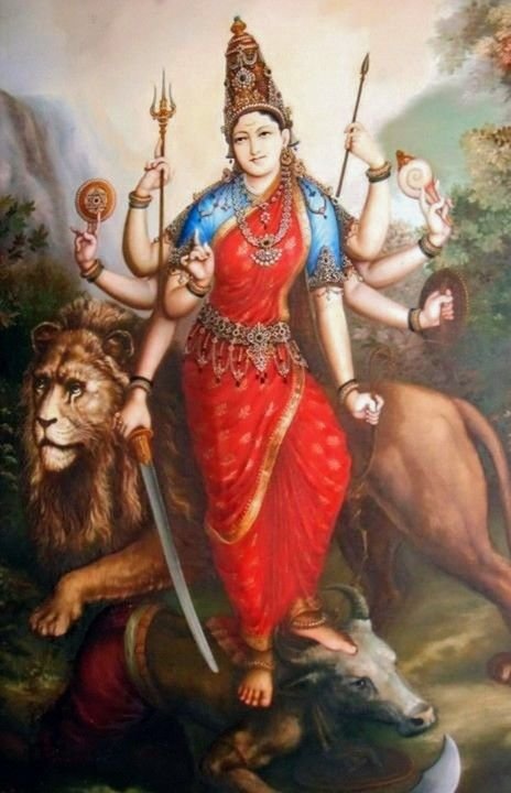 Depiction of Durga