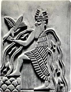 Depiction of Enki