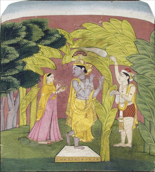 Depiction of Krishna