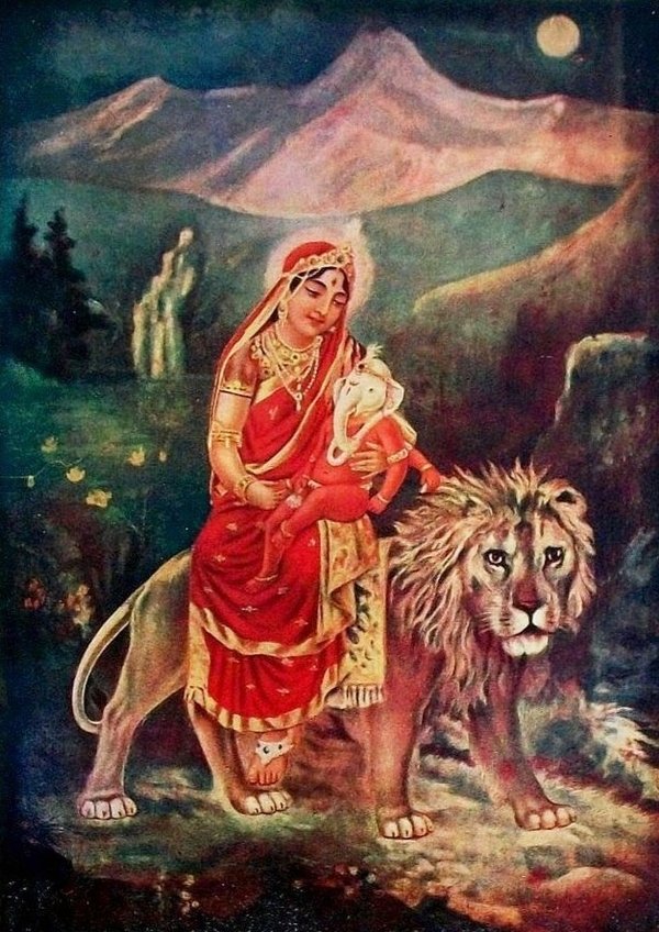Depiction of Parvati