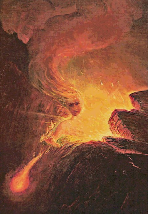 Depiction of Pele