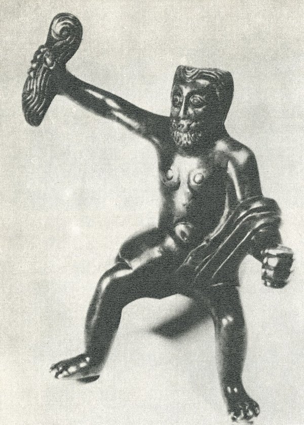 Depiction of Perkūnas