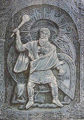 Depiction of Perun