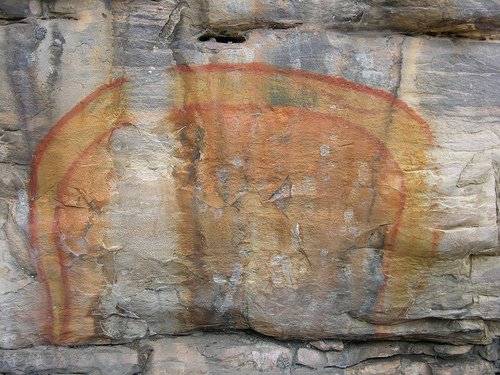 Depiction of Rainbow Serpent