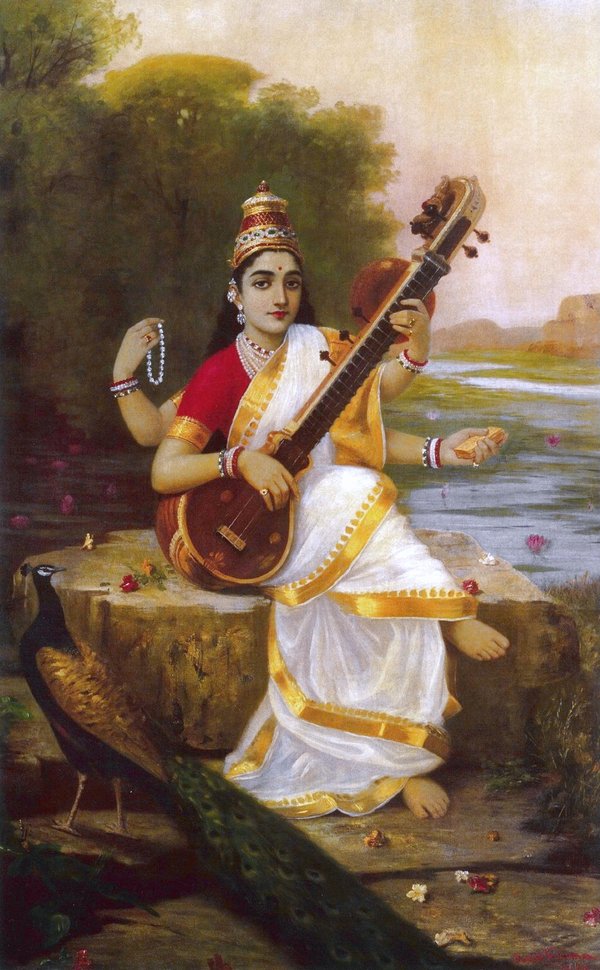Depiction of Saraswati