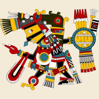 Depiction of Tezcatlipoca