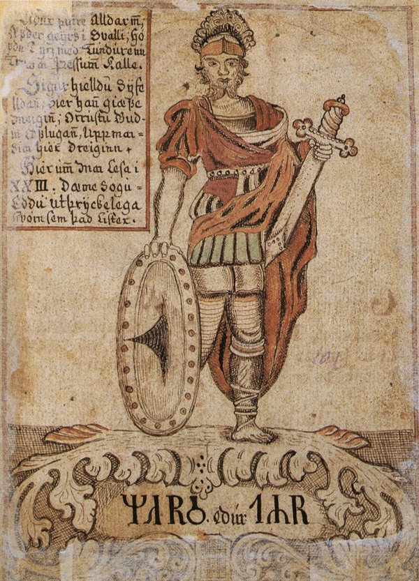 Depiction of Týr