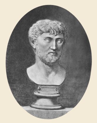 Depiction of Lucretius