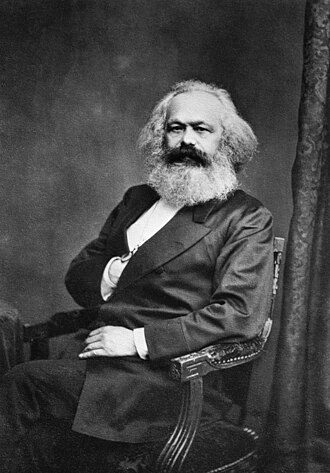 Depiction of Karl Marx